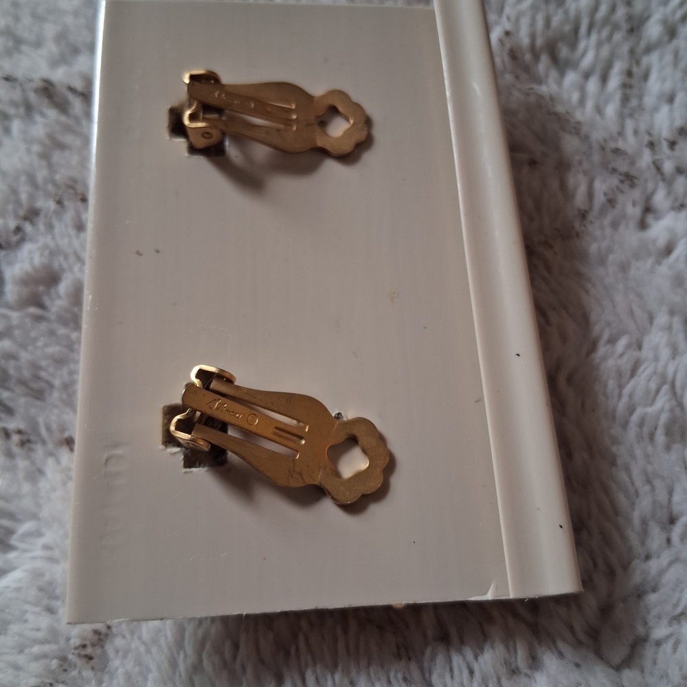 Gold and Black Earrings - Picture 5 of 5